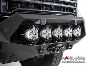 GMC Sierra 2500 Bomber Front Bumper w/ 5 LP6 Round LED Lights